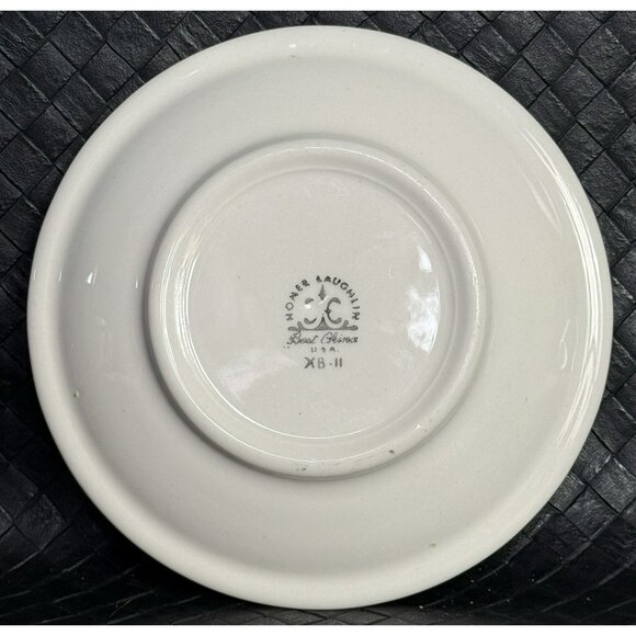 Homer Laughlin HEAVY Restaurant Ware Pink Red Ombre White Coffee Cup Saucer Set - Picture 12 of 13